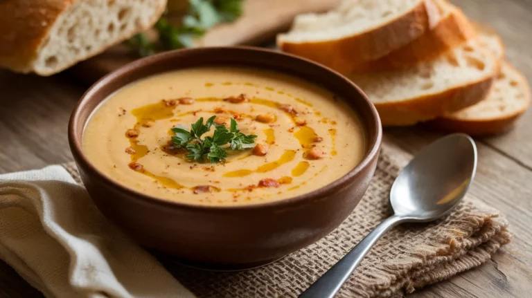Easy Garlic Chickpea Soup