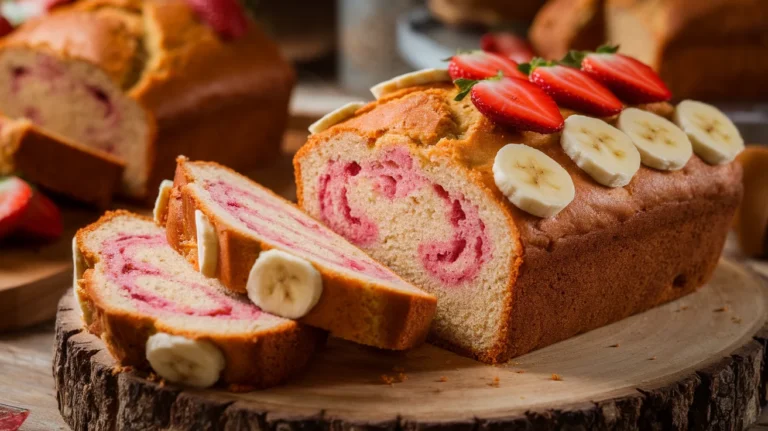 Moist Strawberry Banana Bread