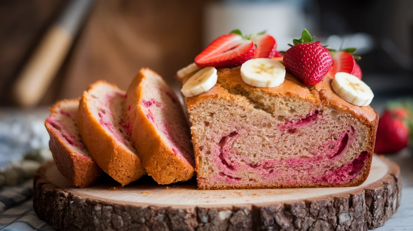 Strawberry Banana Bread