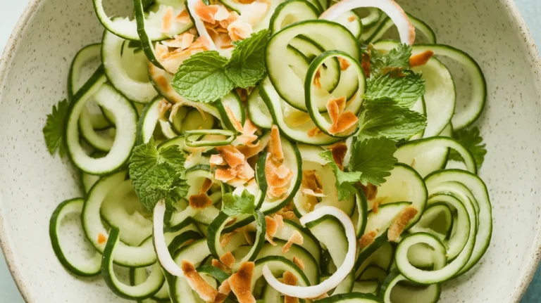 Coconut–Lime Cucumber Ribbon Salad