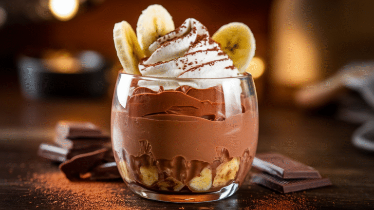 chocolate banana pudding