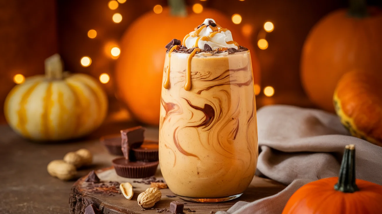 Pumpkin Peanut Butter Cup Protein Smoothie