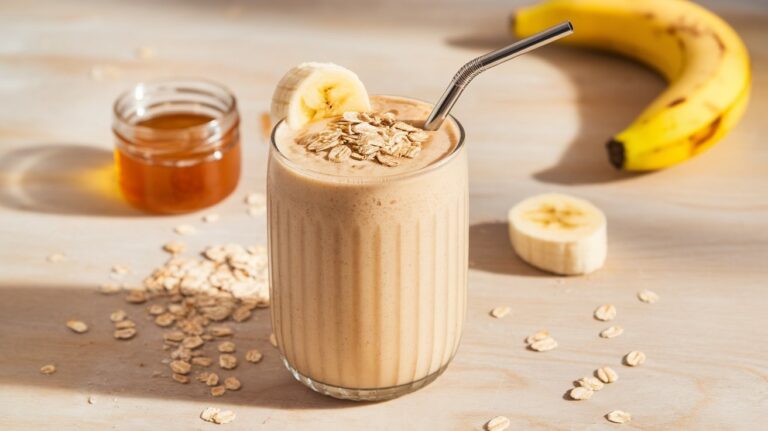 banana oats energy smoothie
