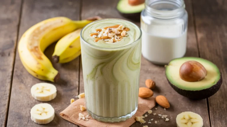 Creamy High Protein Banana Almond Smoothie