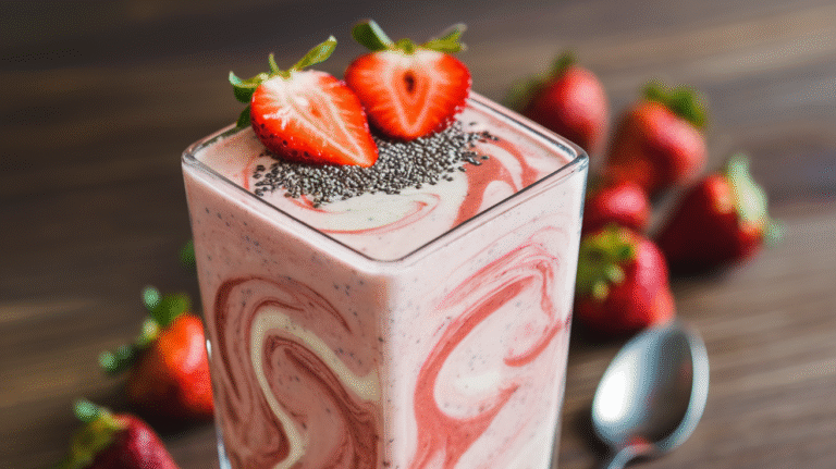 Creamy Strawberry Banana Smoothie (Dairy-Free Option)