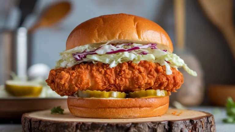 Crispy, Spicy Chicken Burger