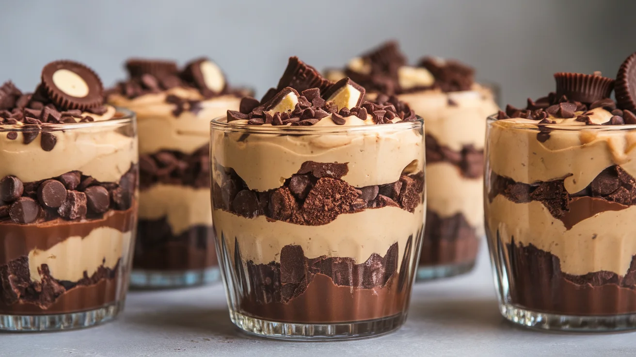 Easy Chocolate Peanut Butter Dessert Parfaits