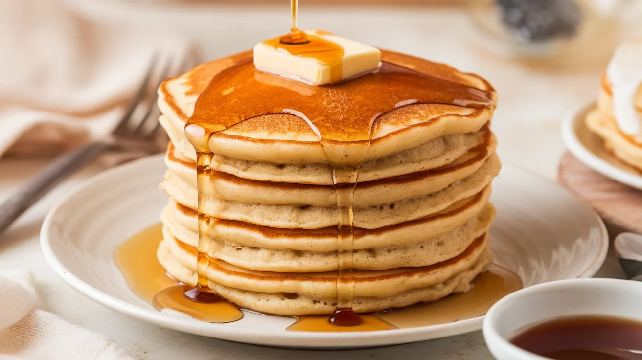 Egg-Free Fluffy Pancakes Without Banana