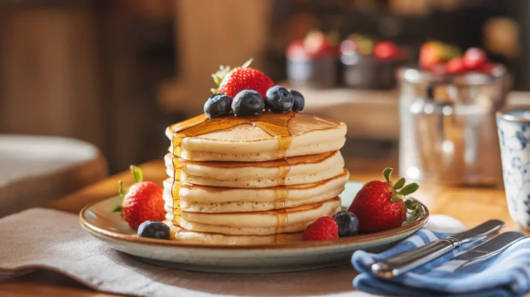 Fluffy Vanilla Yogurt Pancakes