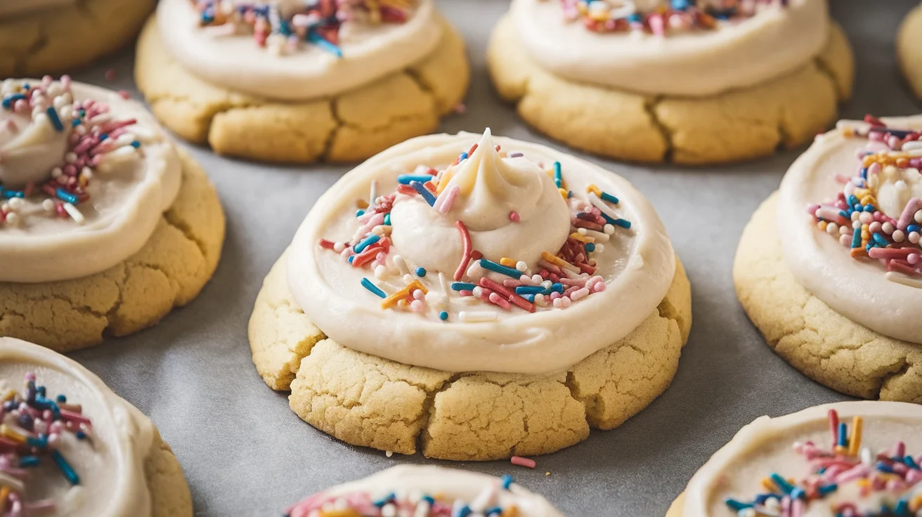 Giant Frosted Party Cookies