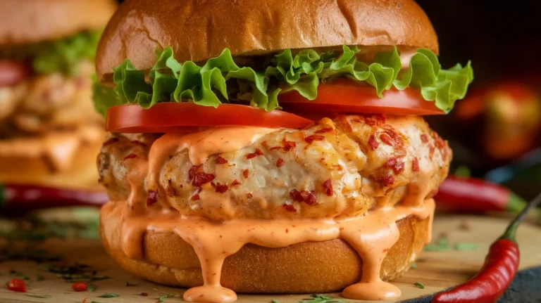 Hot Chili Chicken Burgers