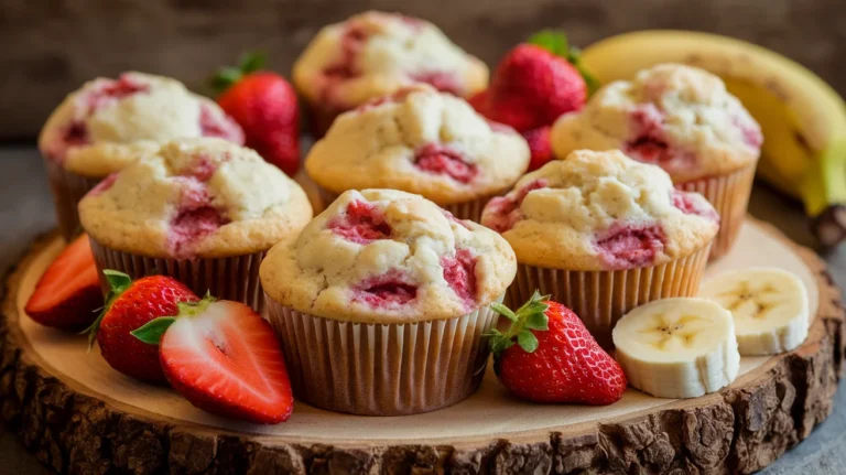 Naturally Sweet Strawberry Banana Muffins