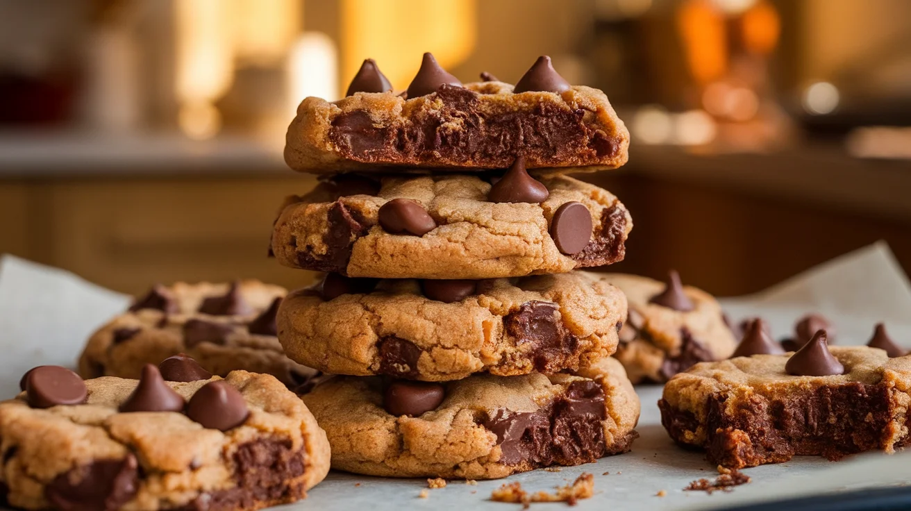 One-Bowl Peanut Butter Chocolate Cookies
