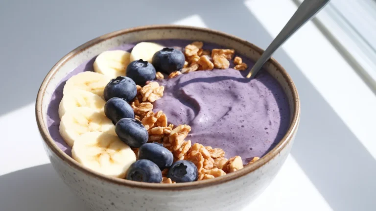 Protein-Packed Blueberry Yogurt Smoothie Bowl