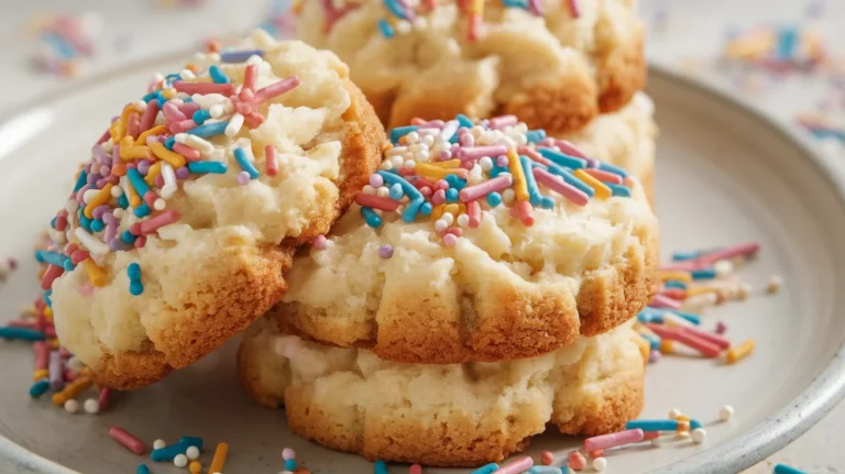 Soft Bakery-Style Birthday Cake Cookies with Sprinkles