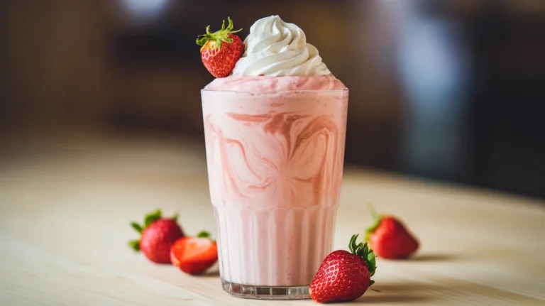 Ultra-Creamy Homemade Strawberry Milkshake