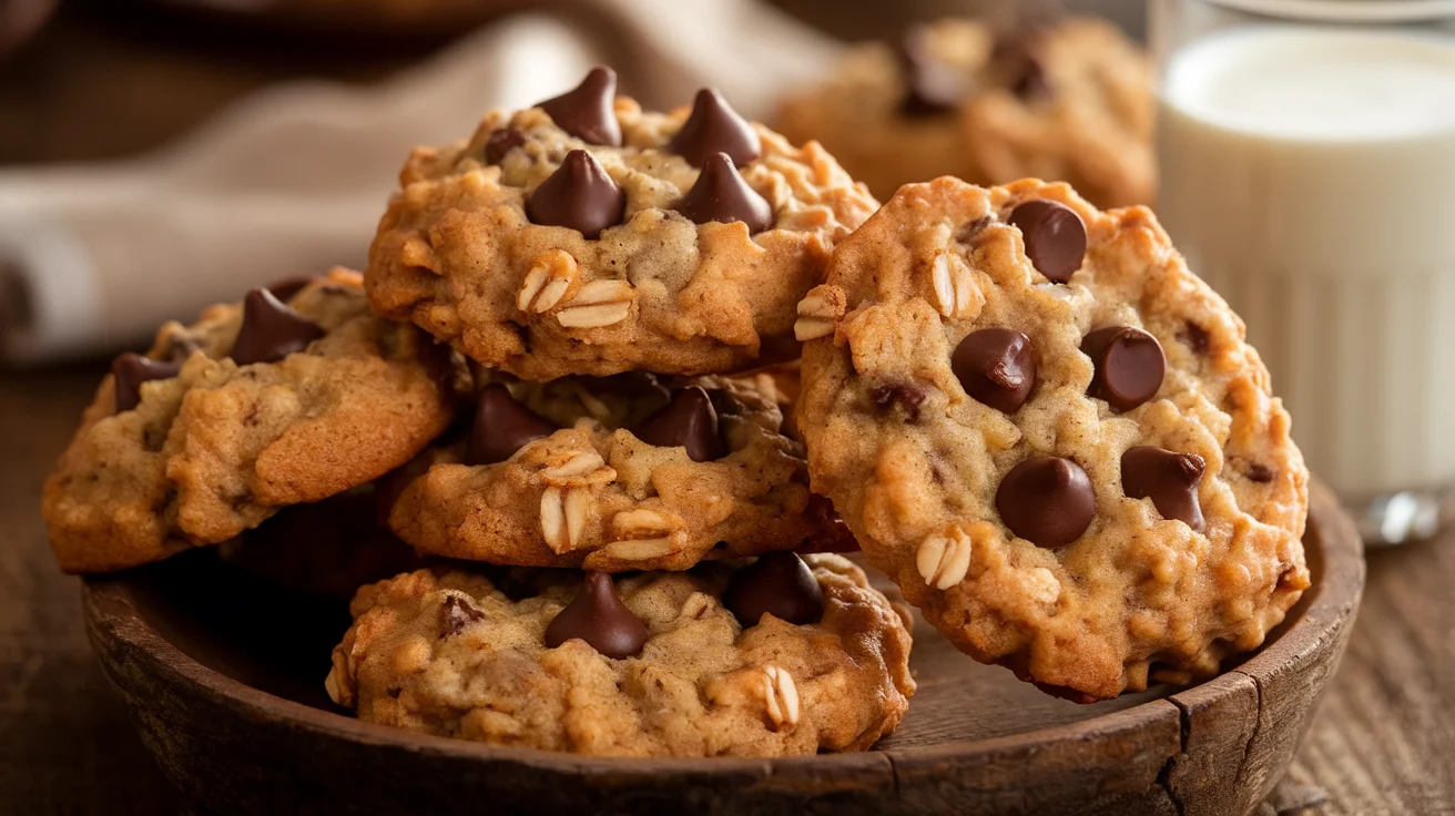 Bakery-Style Soft Oatmeal Brown Sugar Cookies