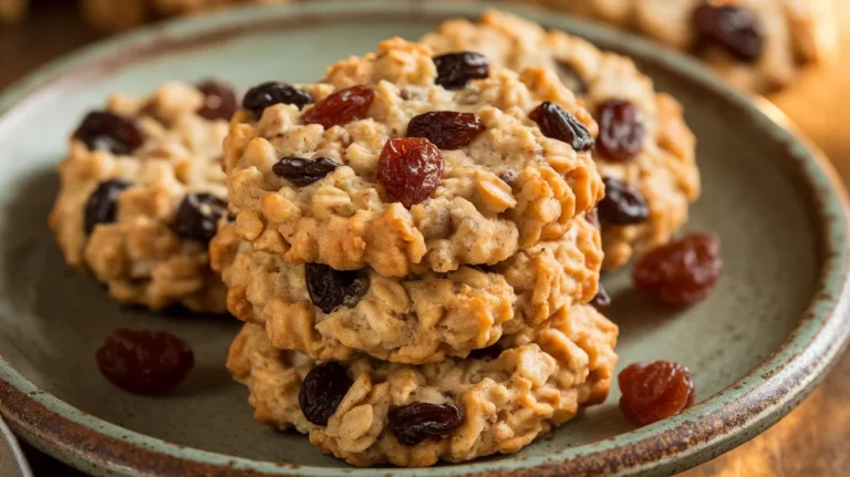Classic Chewy Oatmeal Raisin Cookies