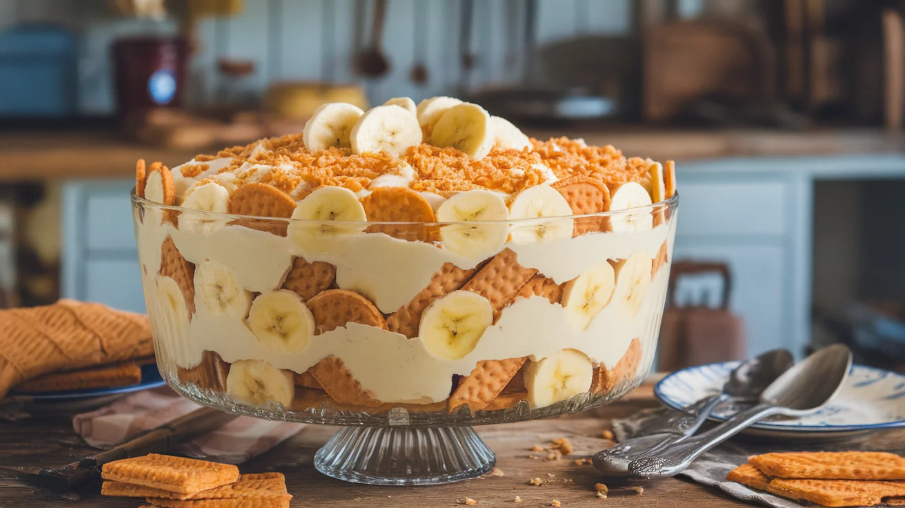 Creamy Vanilla Wafer Banana Pudding from Scratch