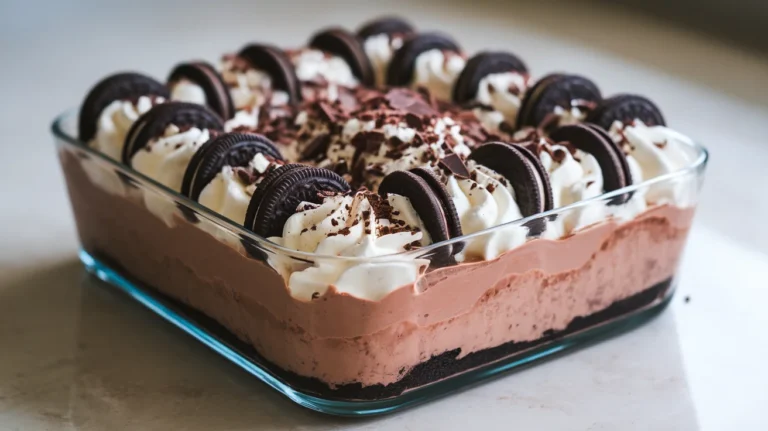 Easy Chocolate Oreo Pudding Cake Without Baking