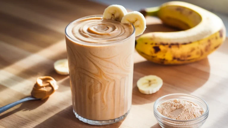 Easy Peanut Butter Breakfast Smoothie Packed With Protein
