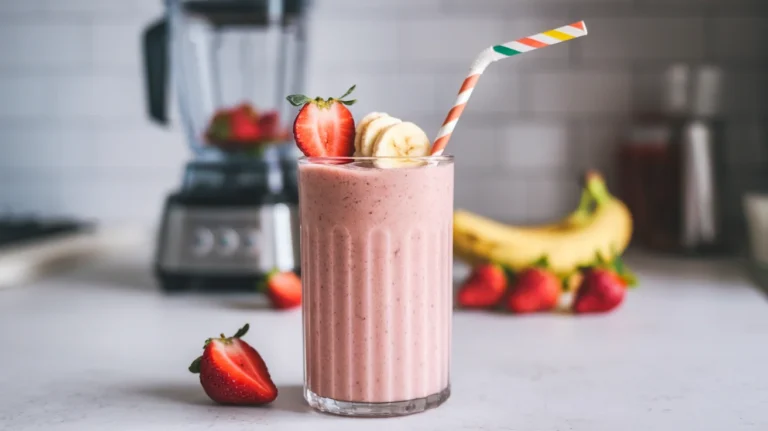 Easy Strawberry Yogurt Smoothie for Breakfast or Snacks