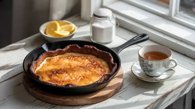 German-Style Puffy Pancake with Lemon Sugar Topping