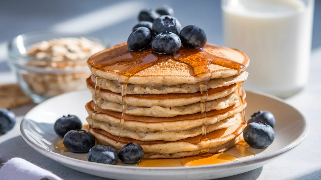 Healthy Protein Oat Pancakes