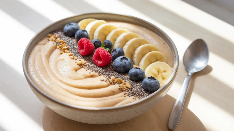 High-Protein Banana Smoothie Bowl for Weight Loss & Energy