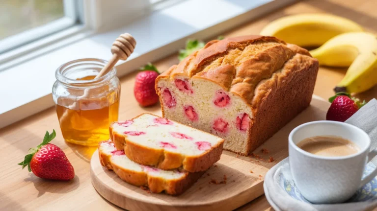 Honey-Sweetened Strawberry Banana Breakfast Bread exists
