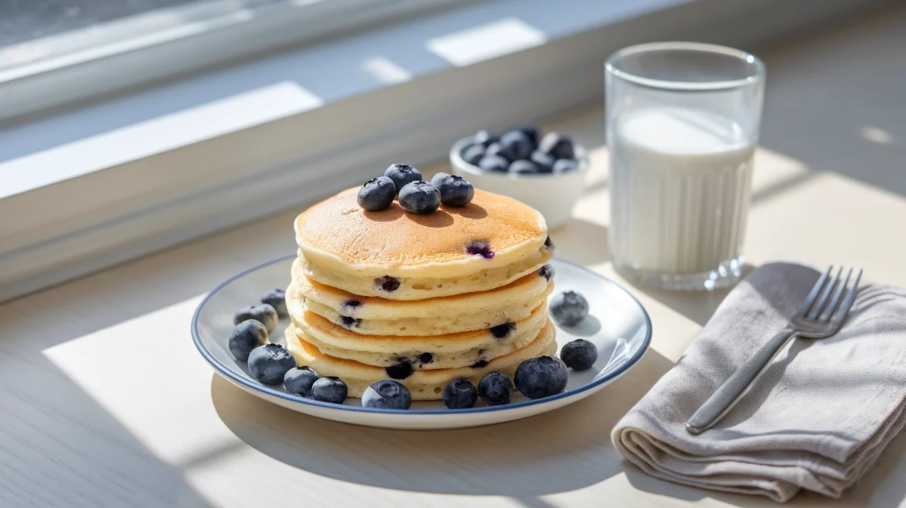 Naturally Sweet Banana Blueberry Pancakes (No Added Sugar)