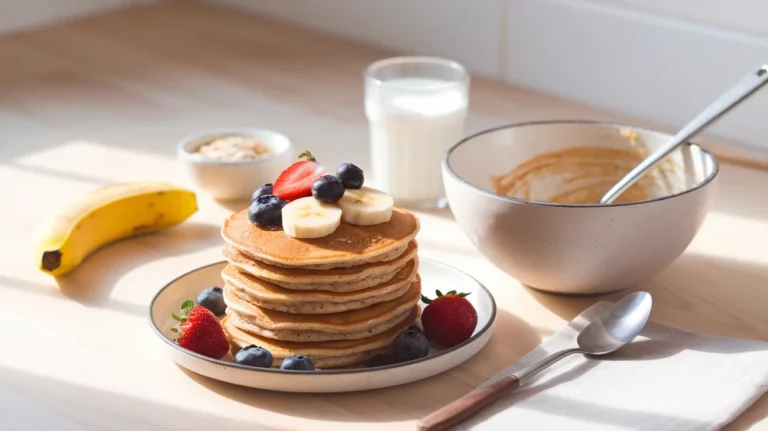 One-Bowl Banana Oat Pancakes for a Clean & Easy Breakfast
