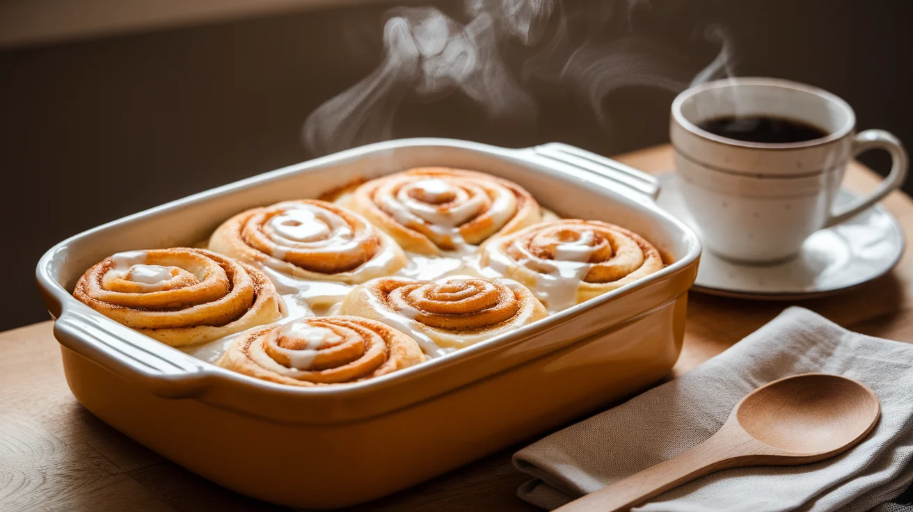 Overnight Maple Cinnamon Roll Breakfast Casserole