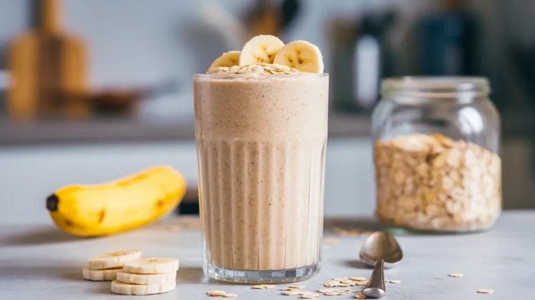 Quick Banana Oat Power Smoothie for Hectic Mornings