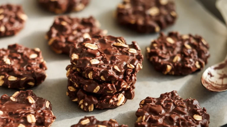 Quick Chocolate Oat No-Bake Cookies