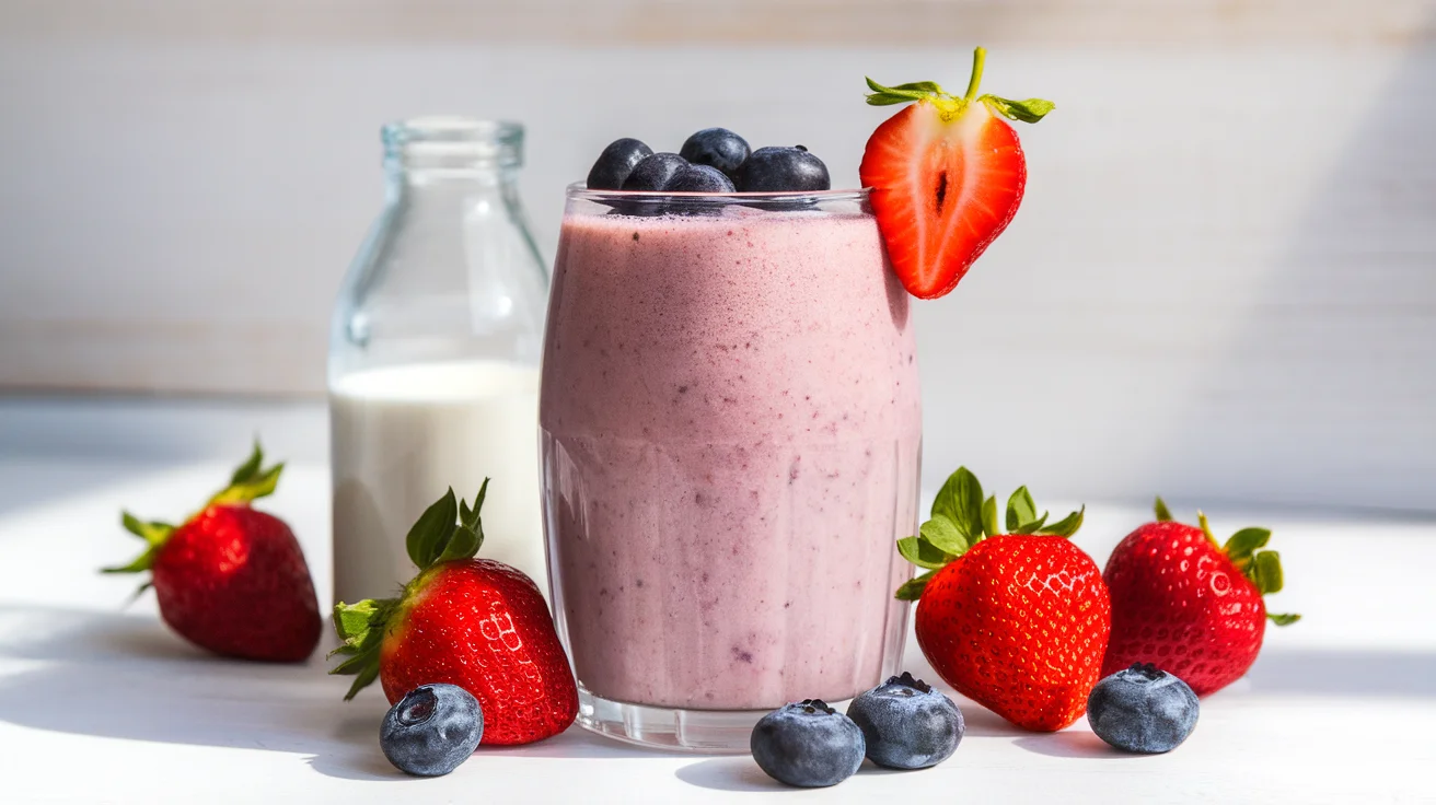 Simple Strawberry Blueberry Smoothie for Busy Mornings