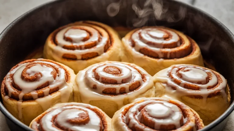 Soft & Gooey Homemade Cinnamon Rolls with Vanilla Drizzle
