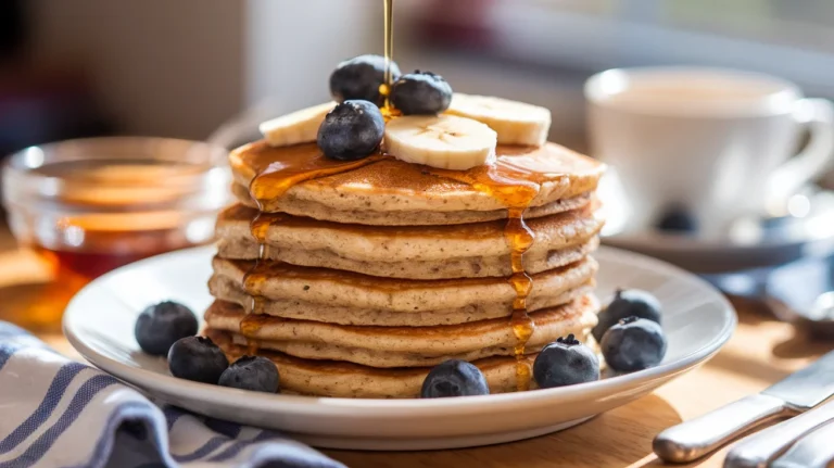 Soft & Thick Whole-Grain Oat Pancakes