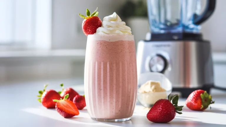 Strawberries & Cream High-Protein Smoothie