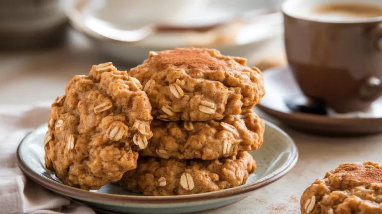 Thick & Chewy Cinnamon Oatmeal Breakfast Cookies