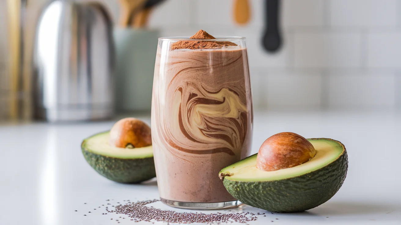 Ultra-Smooth Chocolate Avocado Breakfast Smoothie