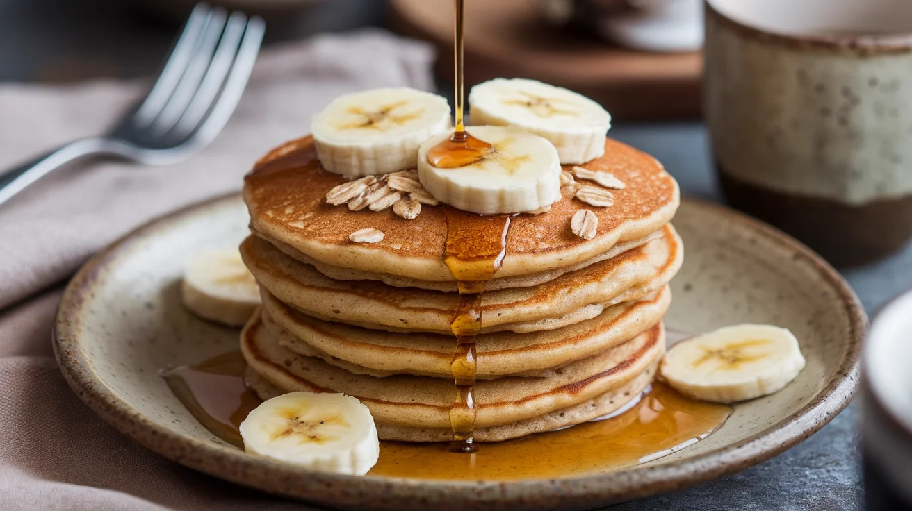 3-Ingredient Banana Oat Pancakes