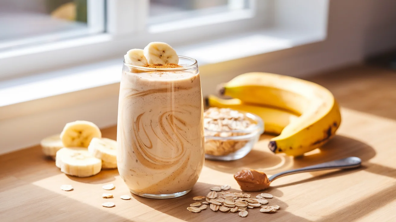 Creamy Banana Oat Energy Smoothie Ready in 5 Minutes