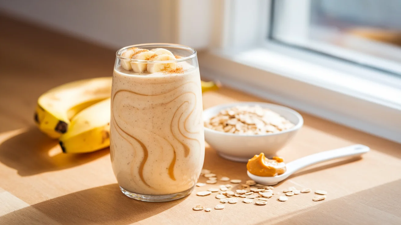 Healthy Banana Oats Breakfast Shake for Weight Loss & Stamina