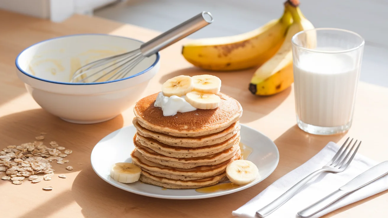 Healthy One-Bowl Banana Oat Pancakes for Busy Weekdays