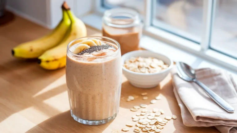 High-Fiber Banana & Oats Power Smoothie for Busy Mornings