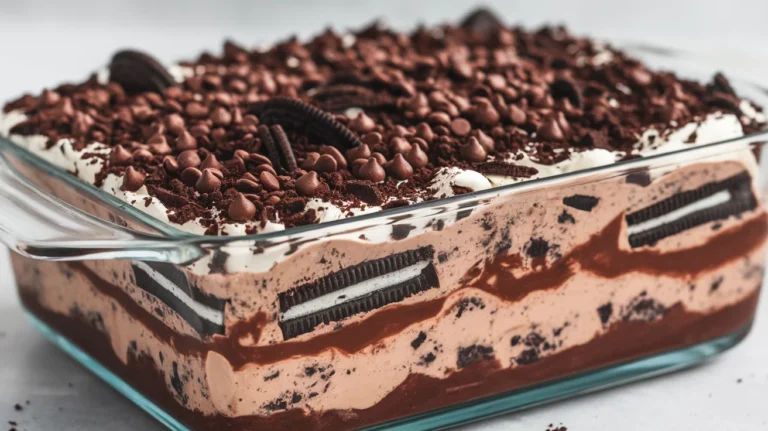 Chocolate Lovers Oreo Dirt Dessert with Extra Cookie Layers