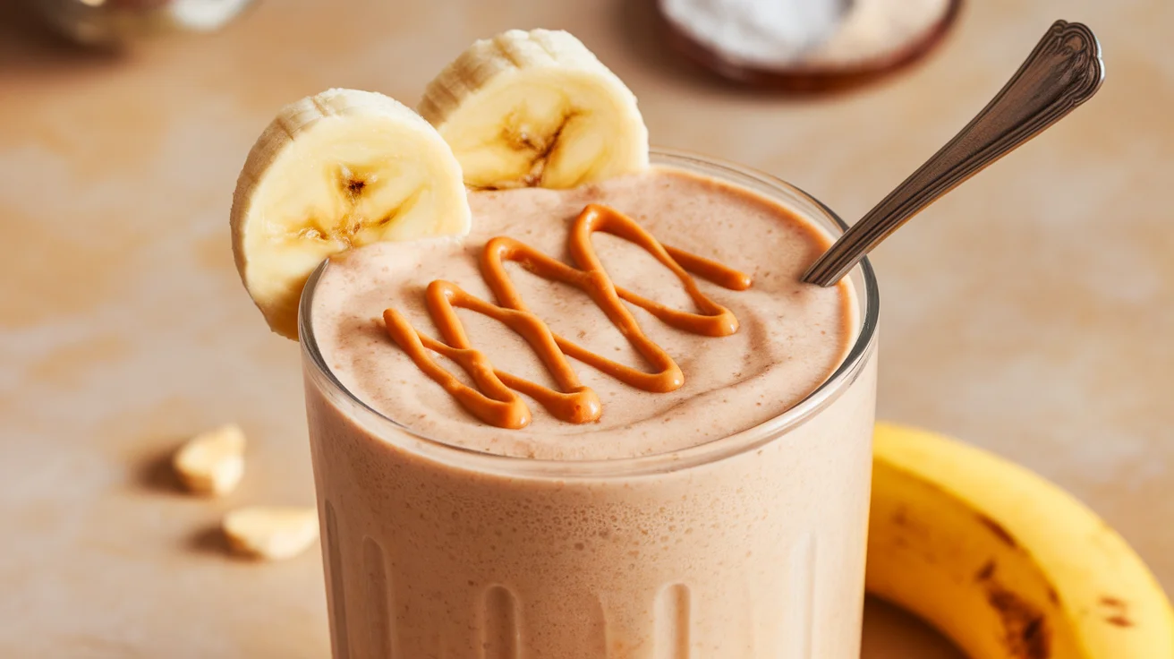Banana Peanut Butter Oat Smoothie for a Healthy Morning Boost