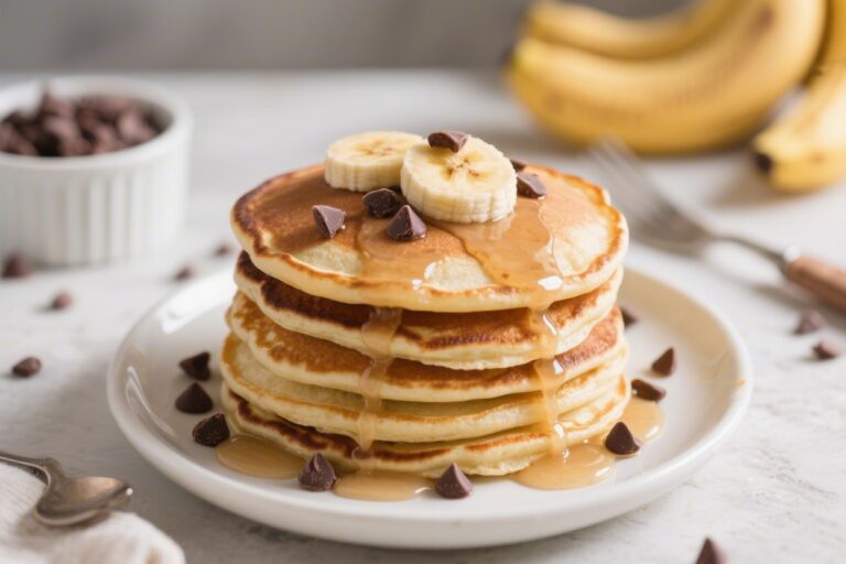 How to Make Banana Chocolate Chip Pancakes Step-by-Step – Fluffy, Sweet, and Easy