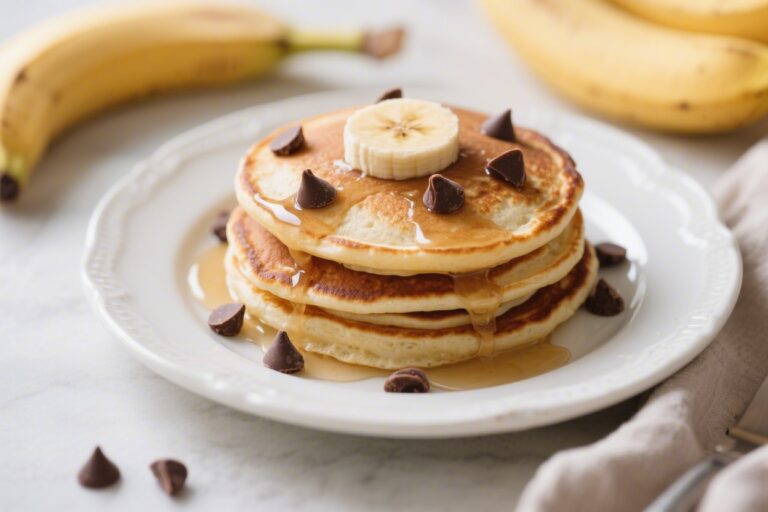 Easy Banana Chocolate Chip Pancakes Recipe for Busy Mornings – Quick, Cozy, and Delicious